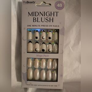 ProBeauty Midnight Blush Press-On Nails- Black Cat New Moon